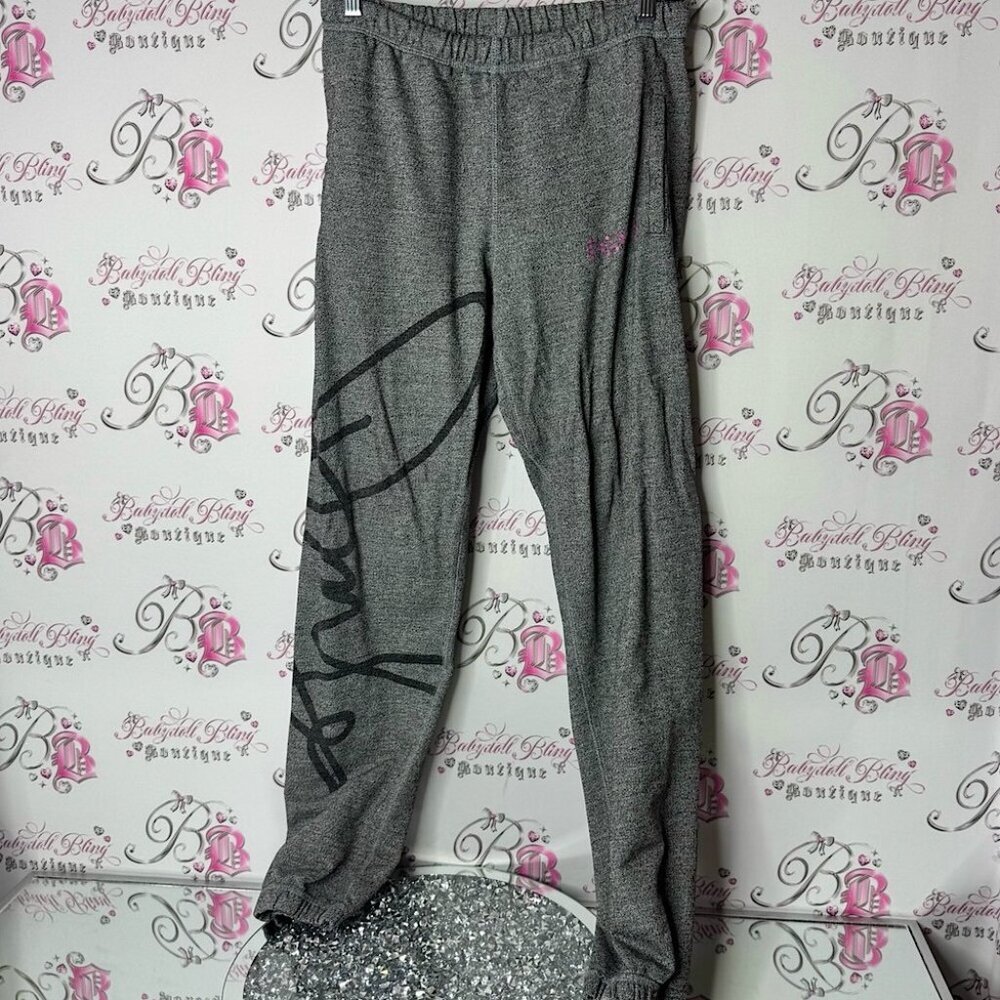 Roots x Douglas Copland pants joggers pink Gray and Black Sweatpants Design